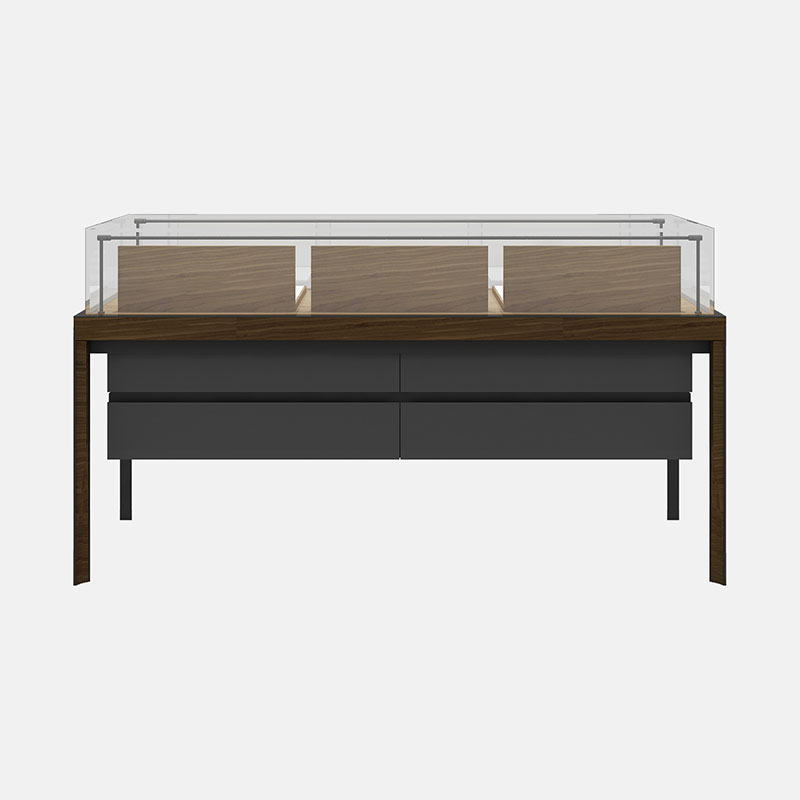 علبة عرض مجوهرات خشبية سوداء