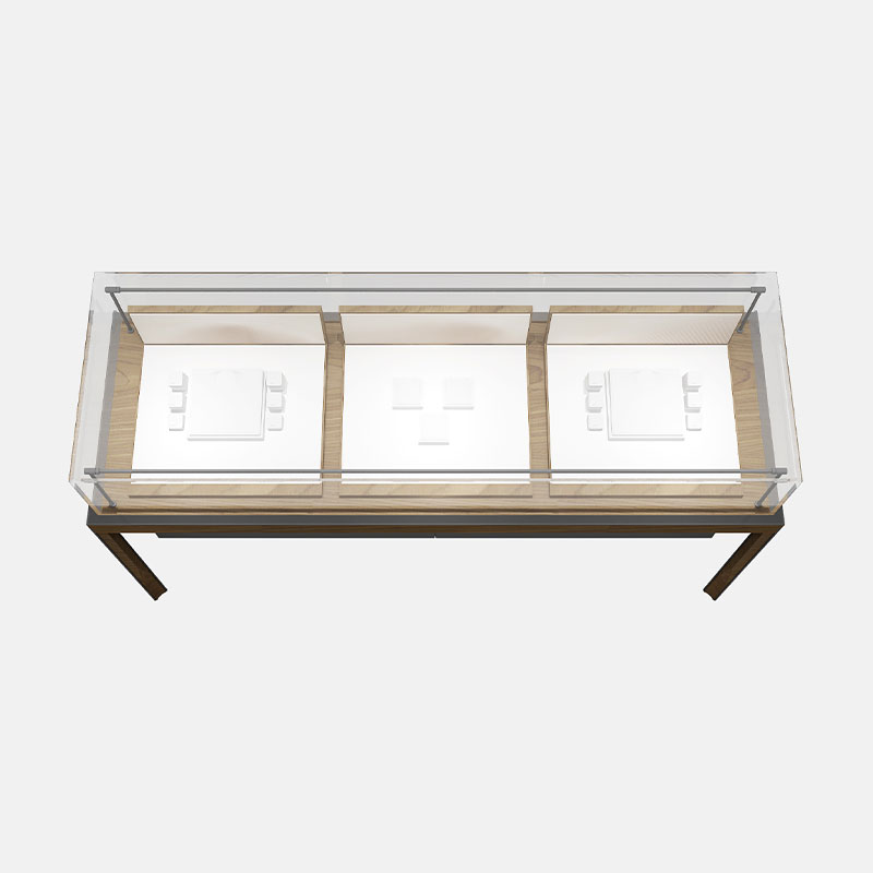 علبة عرض مجوهرات خشبية سوداء